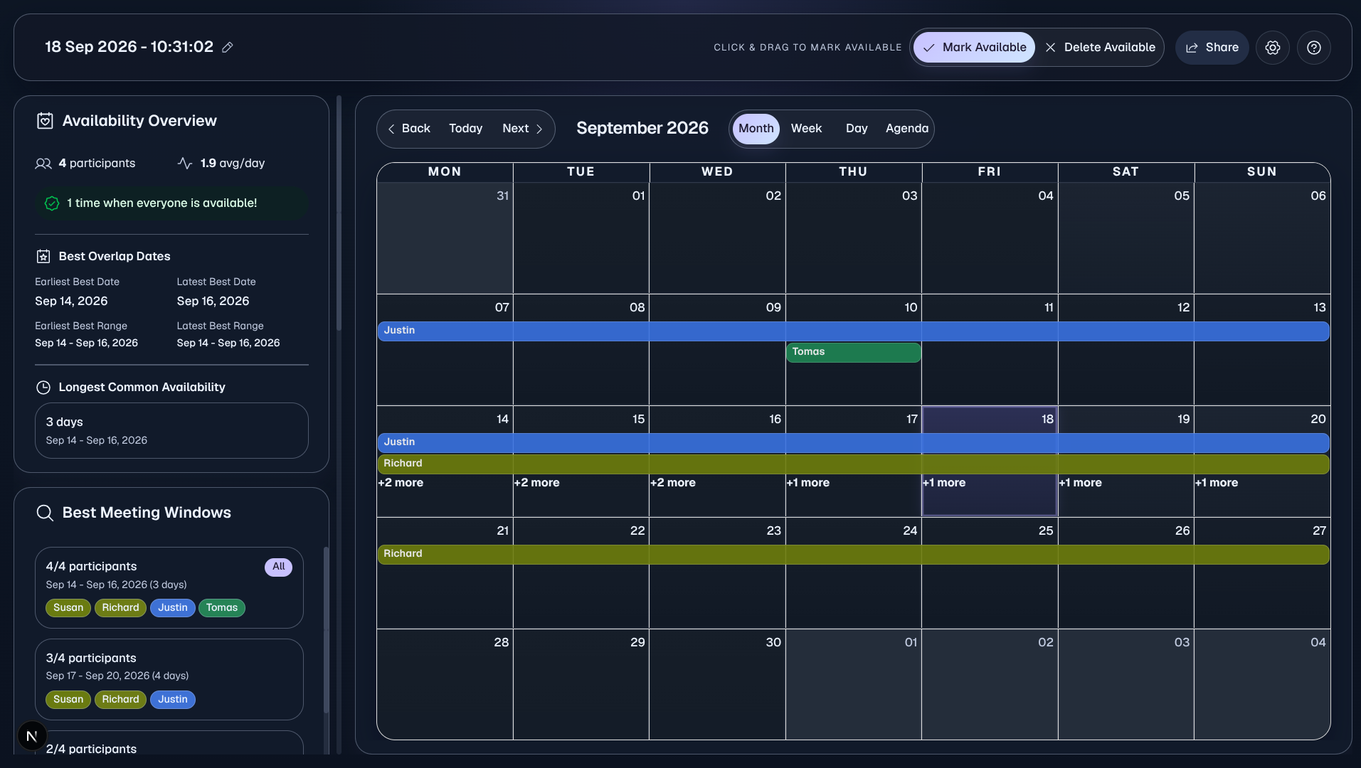 Overlap - Collaborative Calendar for Friends